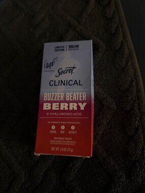 NEW Secret Clinical Buzzer Beater Berry Antiperspirant 2.6oz Limited Edition